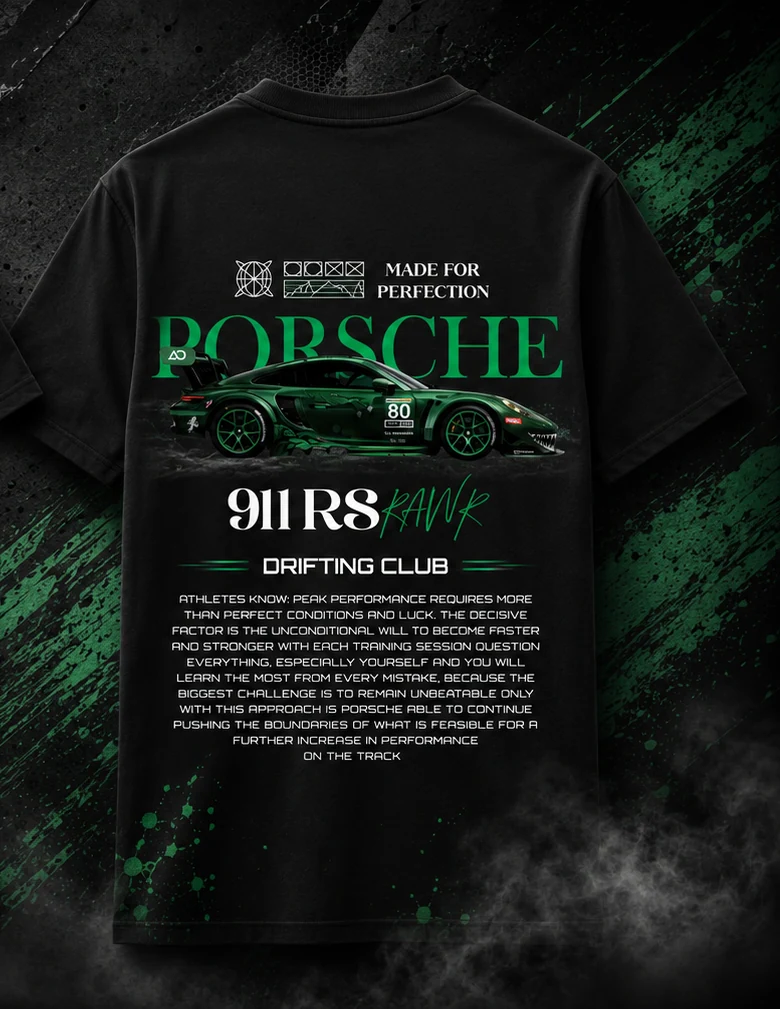 Green Velocity T-shirt back view